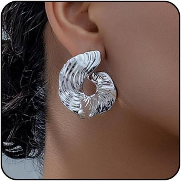 ✨ Minimalist Geometric Statement Earrings | Modern Fashion Jewelry Gift Set ✨ - Picture 2 of 6